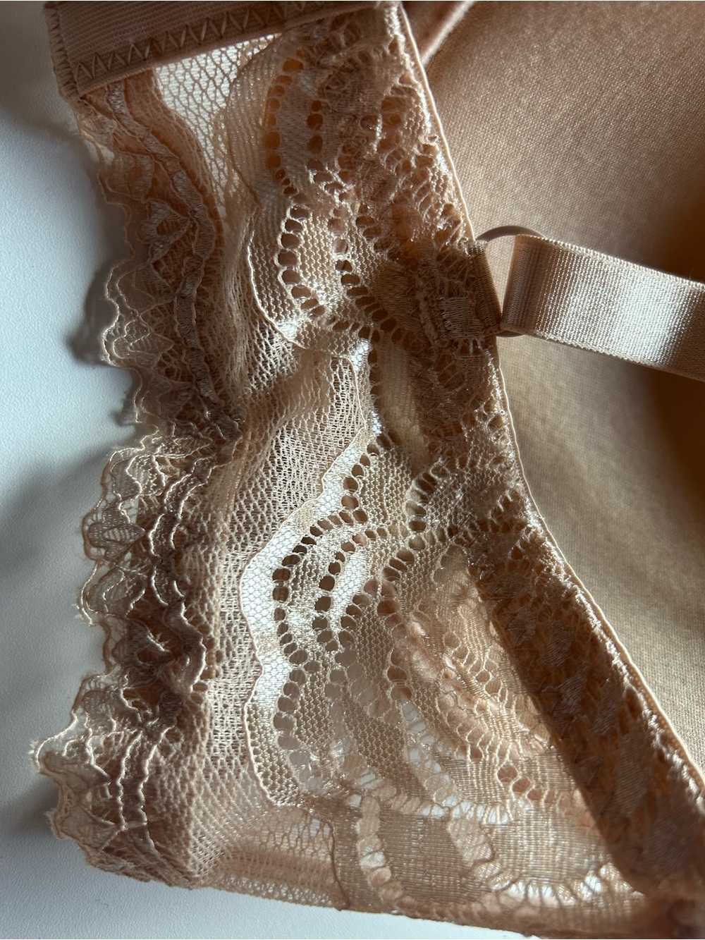Nude Lace Lightly padded Bra - Nude - Picture 8 of 8